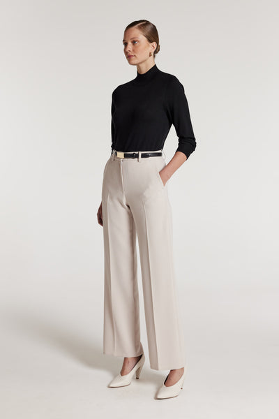Merino Wool Jumper - Black-Perri Cutten