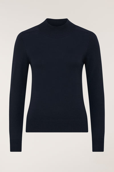 Merino Wool Jumper - Navy-Perri Cutten