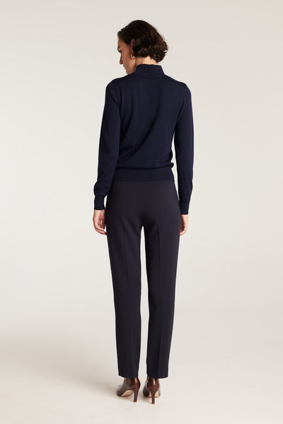 Merino Wool Jumper - Navy-Perri Cutten