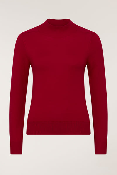 Merino Wool Jumper - Red-Perri Cutten