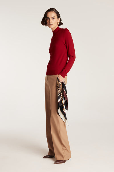 Merino Wool Jumper - Red-Perri Cutten