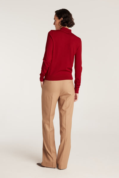 Merino Wool Jumper - Red-Perri Cutten
