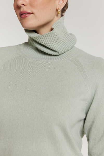 Carter Cashmere Jumper - Sage-Perri Cutten