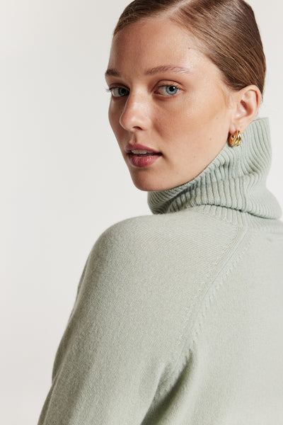 Carter Cashmere Jumper - Sage-Perri Cutten