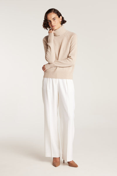 Cashmere Jumper - Biscuit-Perri Cutten