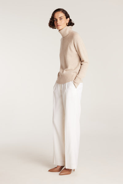 Cashmere Jumper - Biscuit-Perri Cutten