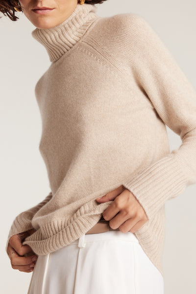 Cashmere Jumper - Biscuit-Perri Cutten