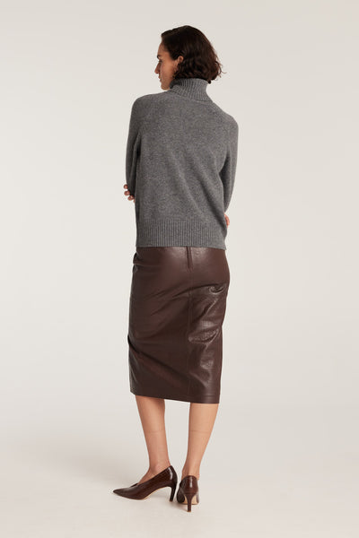 Cashmere Jumper - Charcoal-Perri Cutten