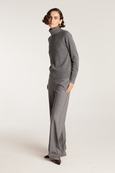 Cashmere Jumper - Charcoal-Perri Cutten