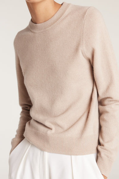 Cashmere Crew Jumper - Oatmeal-Perri Cutten