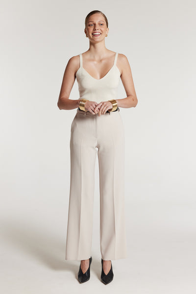 Cashmere Camisole - Ecru-Perri Cutten