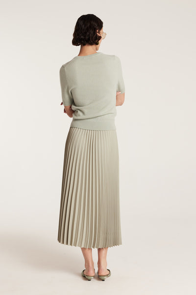 Cashmere Knit Top - Sage-Perri Cutten