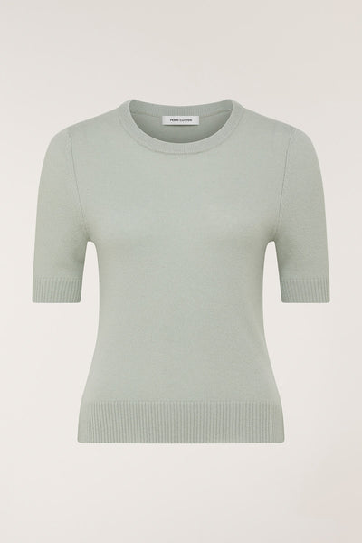 Cashmere Knit Top - Sage-Perri Cutten