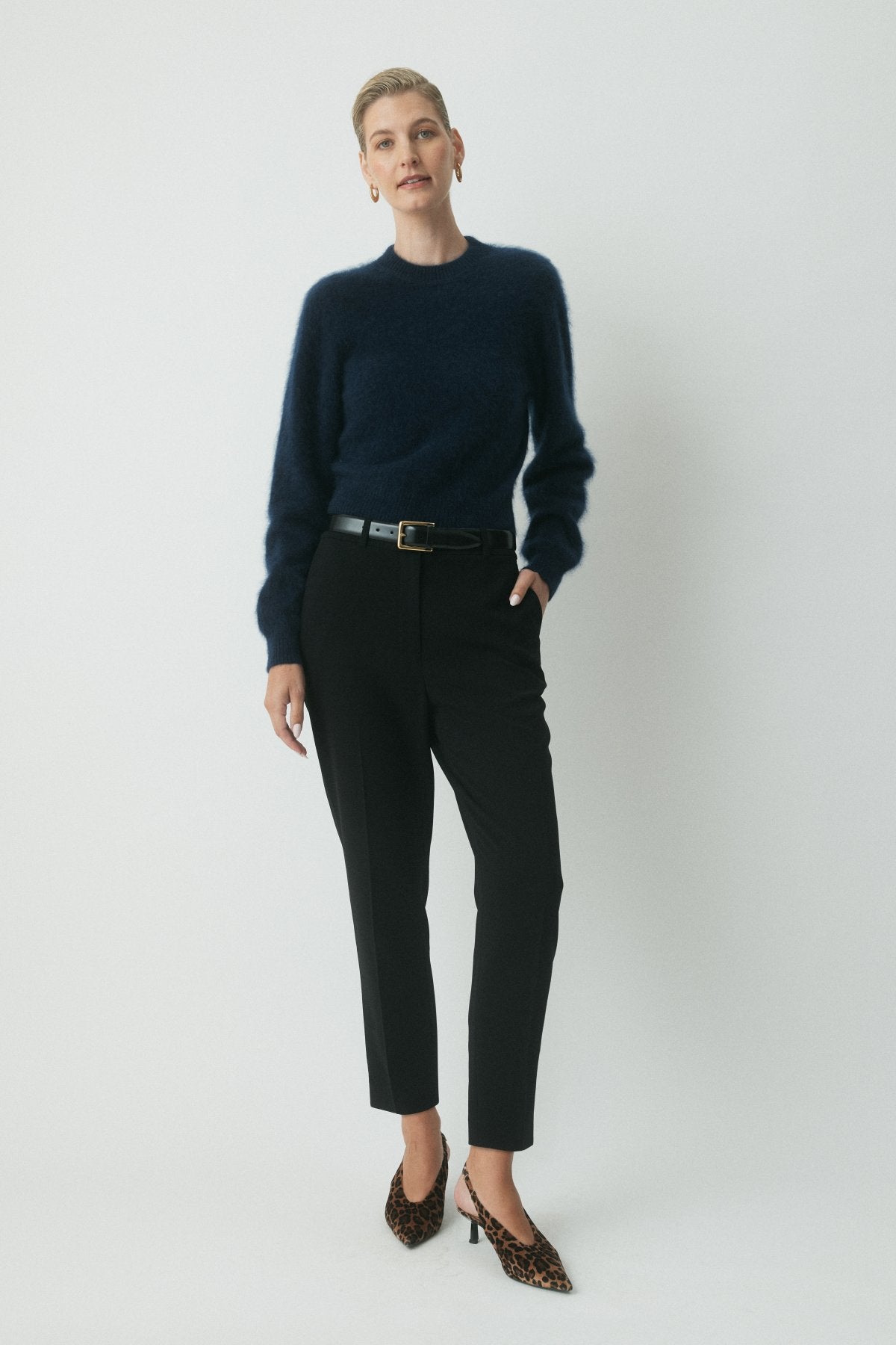 Lennon Cashmere Jumper - Navy