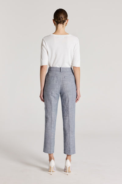 Silk Contrast Tee - White-Perri Cutten