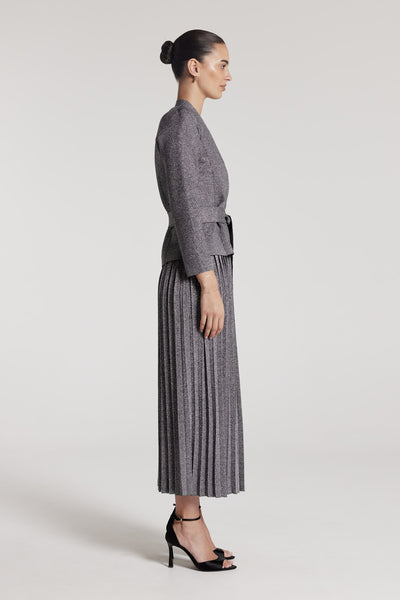 Stella Knit Cardigan - Silver-Perri Cutten