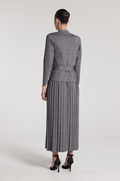 Stella Knit Cardigan - Silver-Perri Cutten