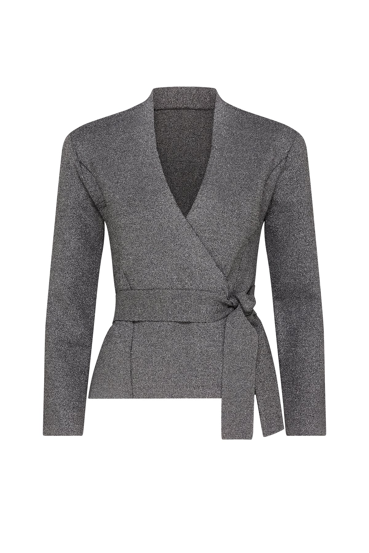 Stella Knit Cardigan - Silver-Perri Cutten