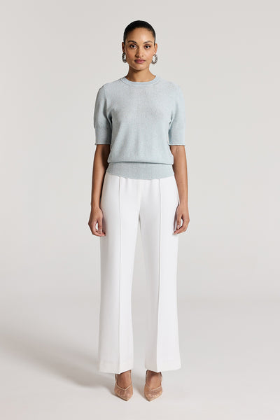 Iris Sequin Knit Top - Ice Green-Perri Cutten