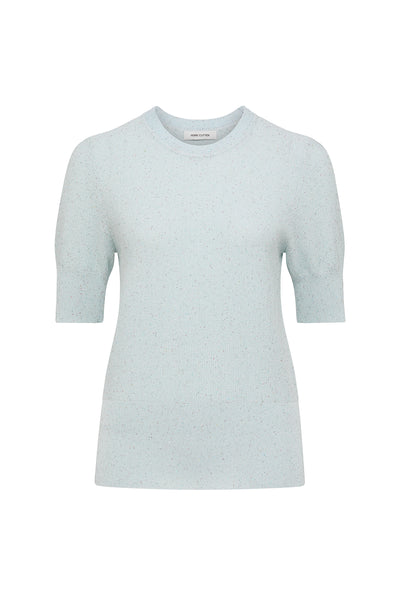 Iris Sequin Knit Top - Ice Green-Perri Cutten