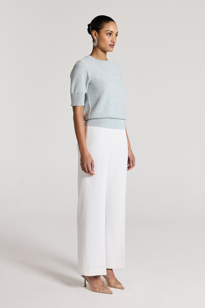 Iris Sequin Knit Top - Ice Green-Perri Cutten
