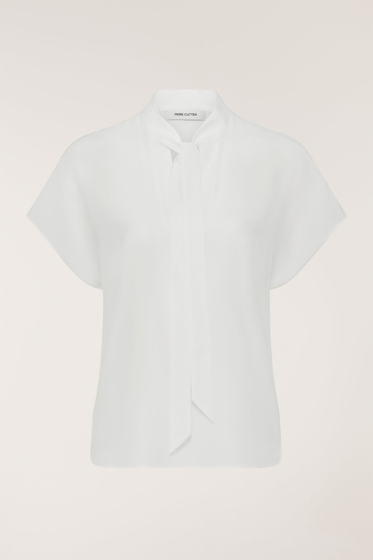 Elly Silk Top - White-Perri Cutten