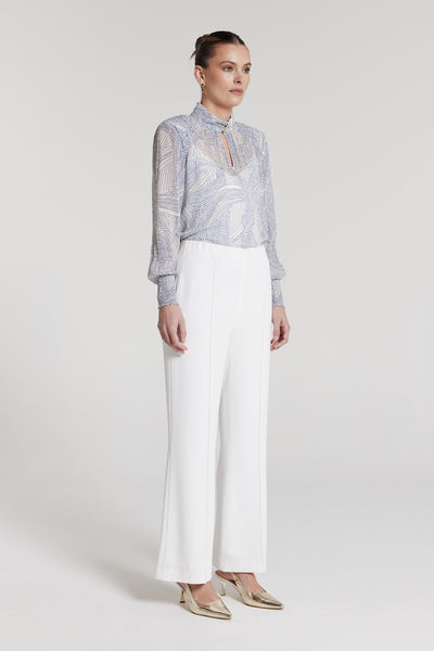 Concetta Silk Top - Lagoon-Perri Cutten