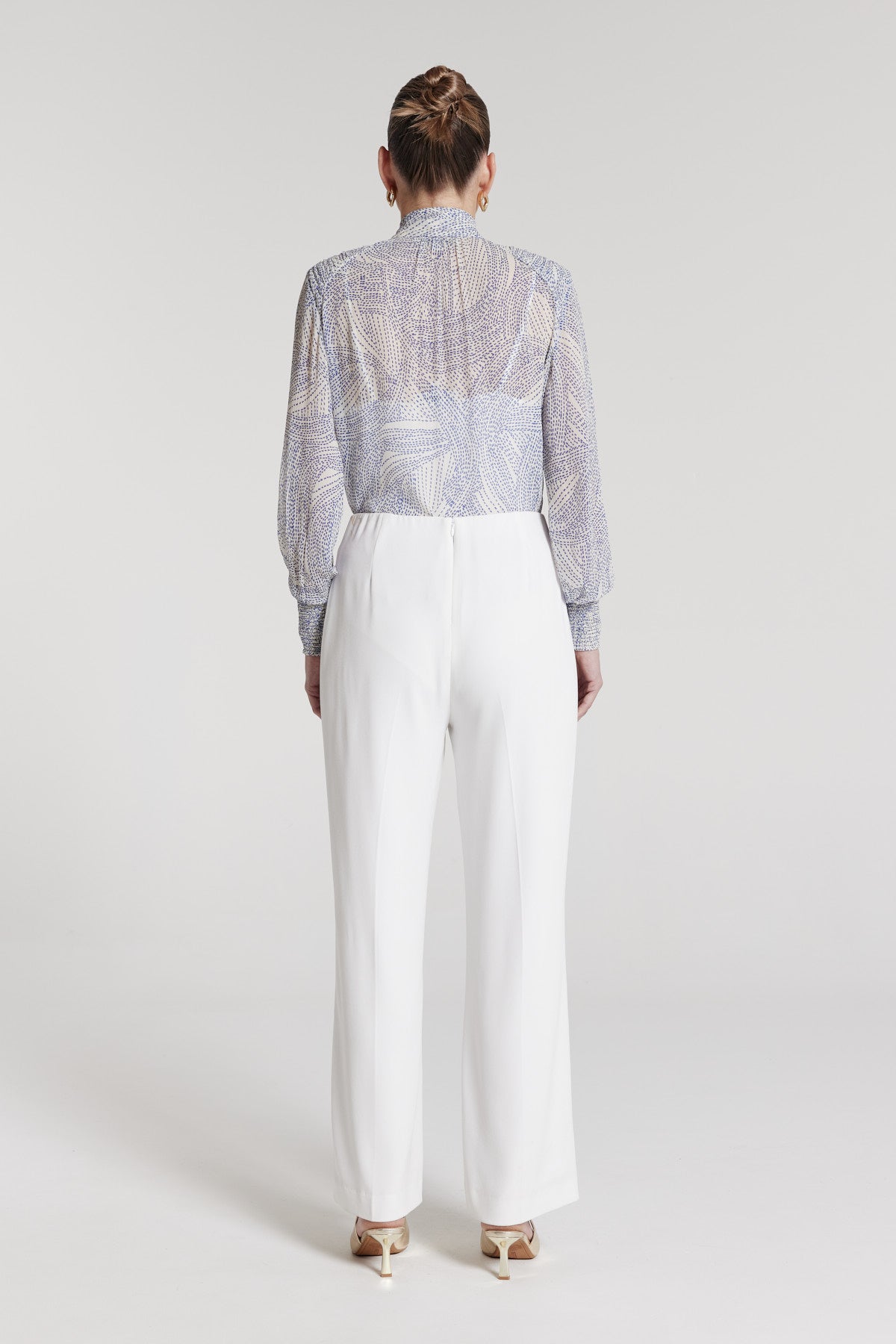 Concetta Silk Top - Lagoon-Perri Cutten