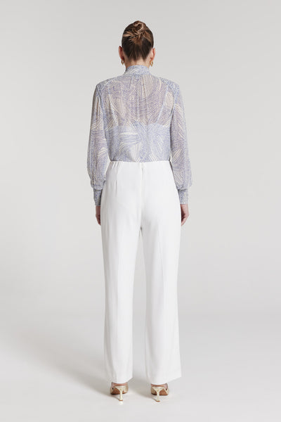 Concetta Silk Top - Lagoon-Perri Cutten