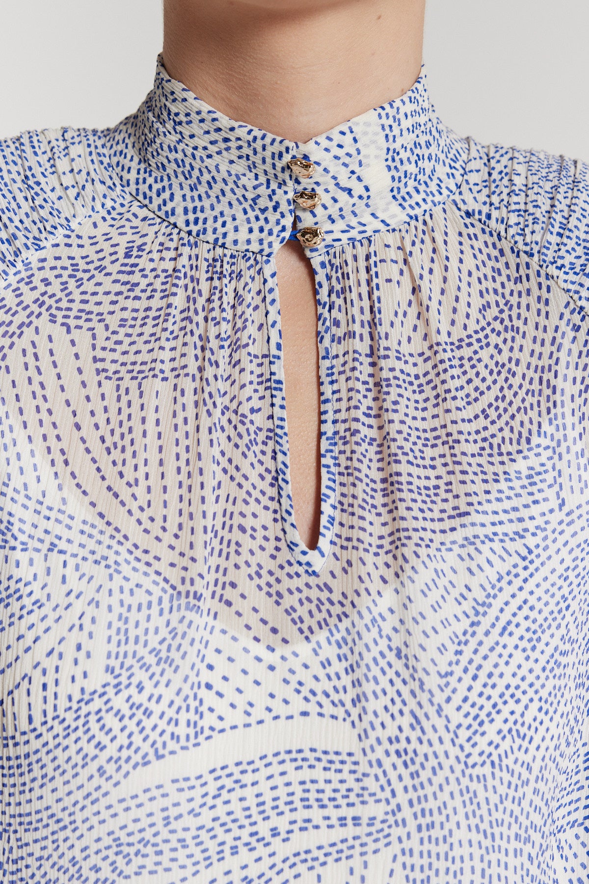 Concetta Silk Top - Lagoon-Perri Cutten
