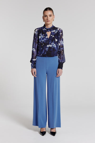Adele Silk Top - Indigo-Perri Cutten