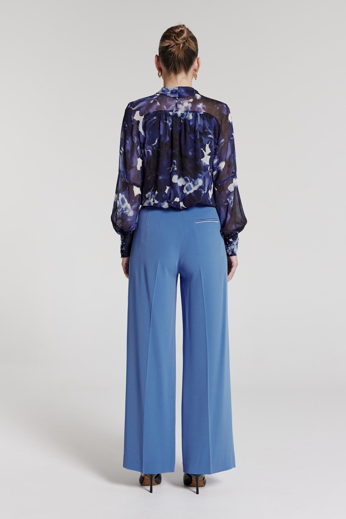 Adele Silk Top - Indigo-Perri Cutten