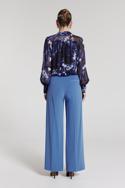 Adele Silk Top - Indigo-Perri Cutten