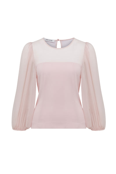 Nina Top - Petal Pink-Perri Cutten