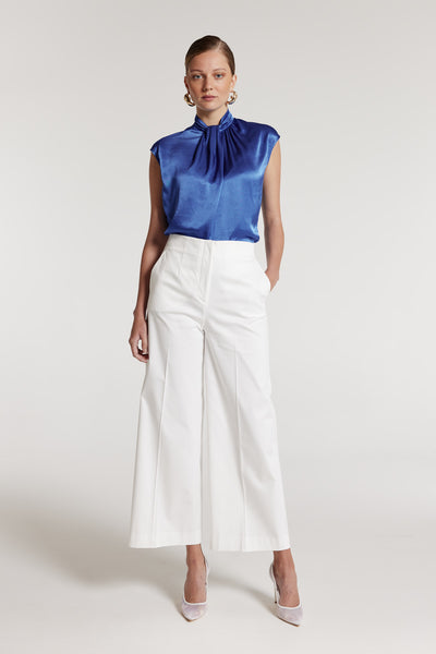 Twist Top - Mid Blue-Perri Cutten