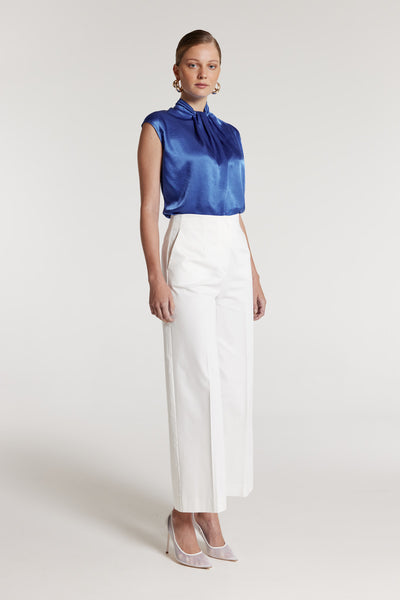 Twist Top - Mid Blue-Perri Cutten