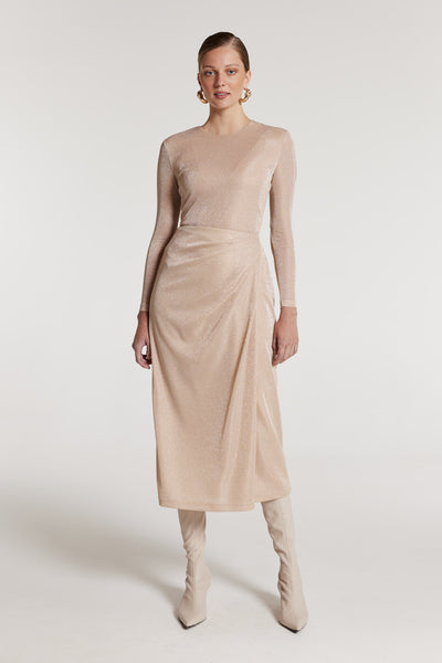 Soft Sparkle Top - Soft Gold-Perri Cutten