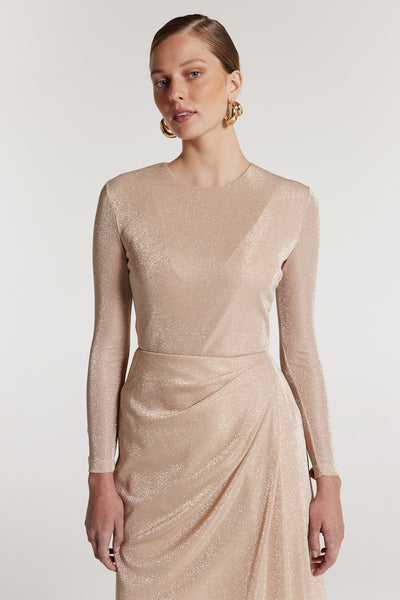 Soft Sparkle Top - Soft Gold-Perri Cutten
