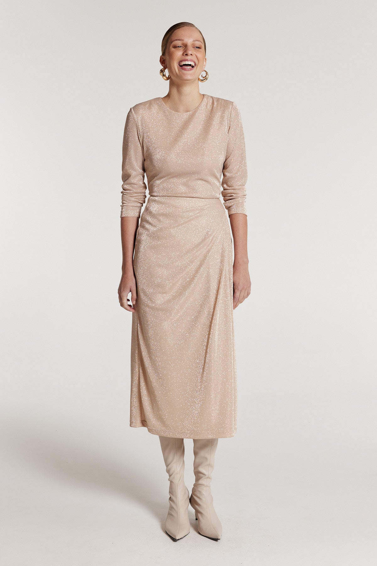 Soft Sparkle Top - Soft Gold-Perri Cutten
