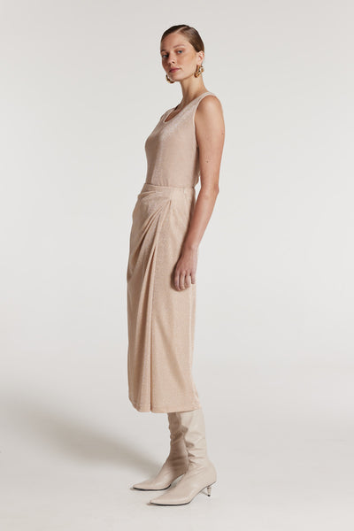 Soft Sparkle Tank - Soft Gold-Perri Cutten
