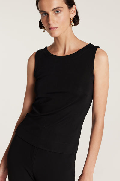 Fluid Milano Singlet - Black-Perri Cutten