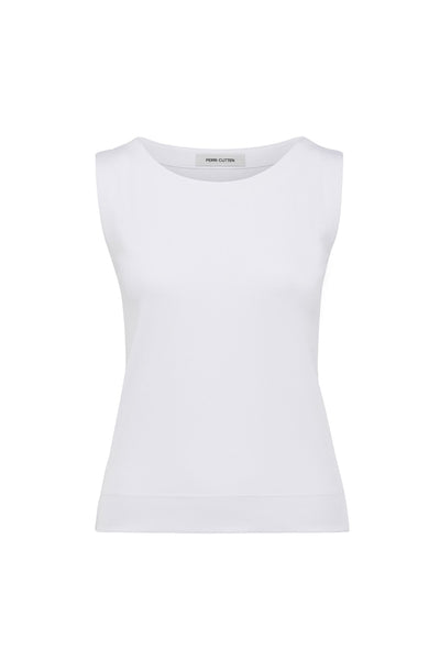 Fluid Milano Singlet - White-Perri Cutten