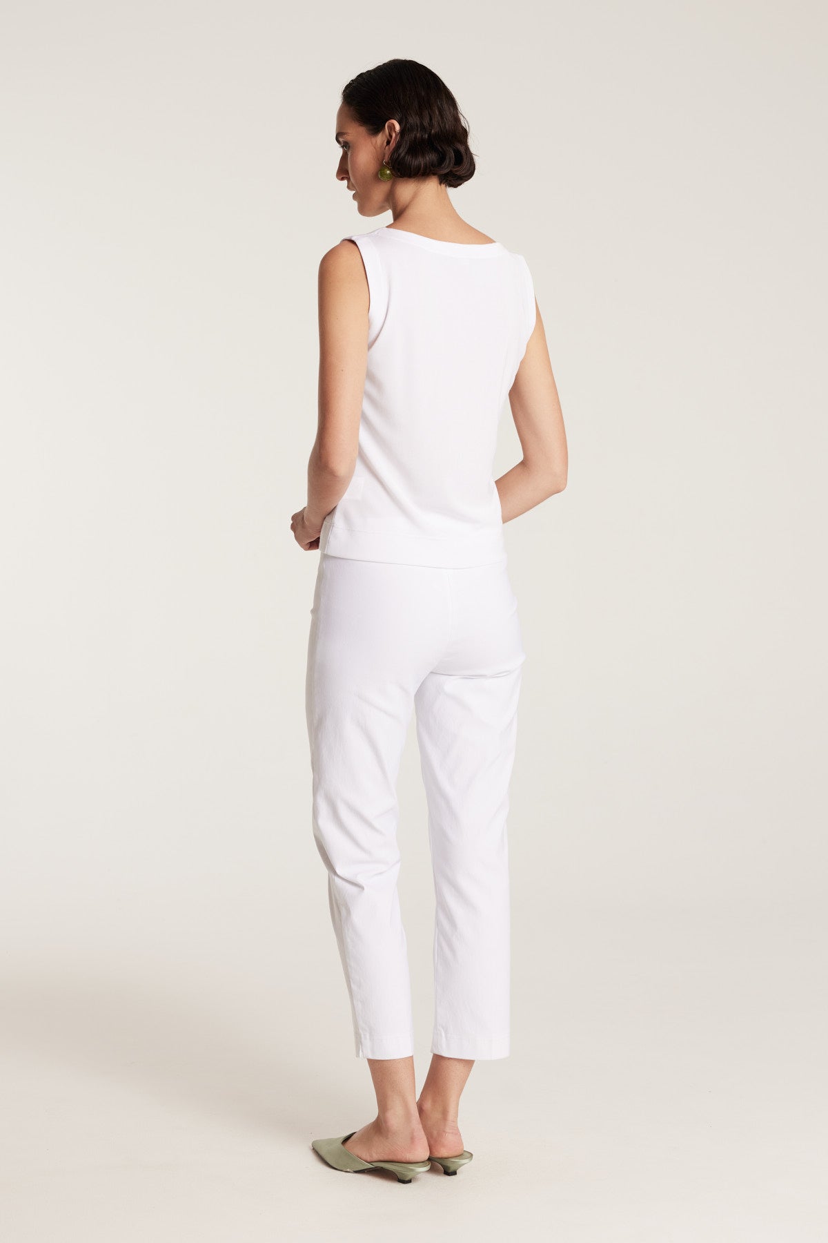 Fluid Milano Singlet - White-Perri Cutten