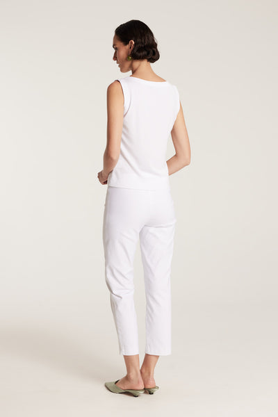 Fluid Milano Singlet - White-Perri Cutten