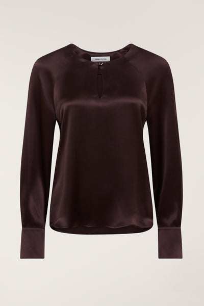Belle Silk Top - Merlot-Perri Cutten