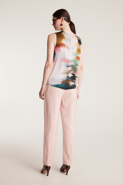 Shell Silk Top - Multi-Perri Cutten