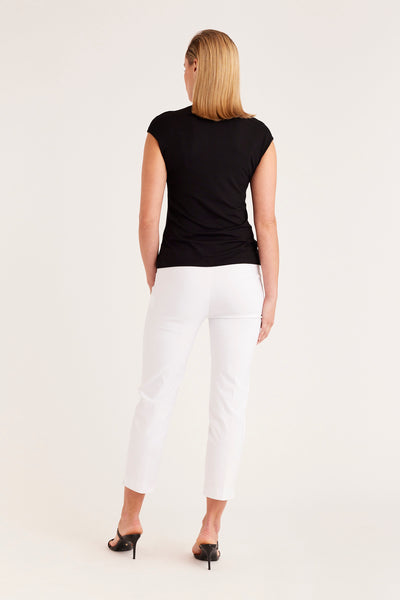 Emmy Jersey Top - Black-Perri Cutten
