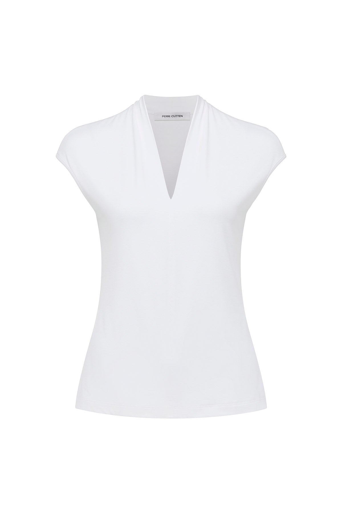 Emmy Jersey Top - White-Perri Cutten