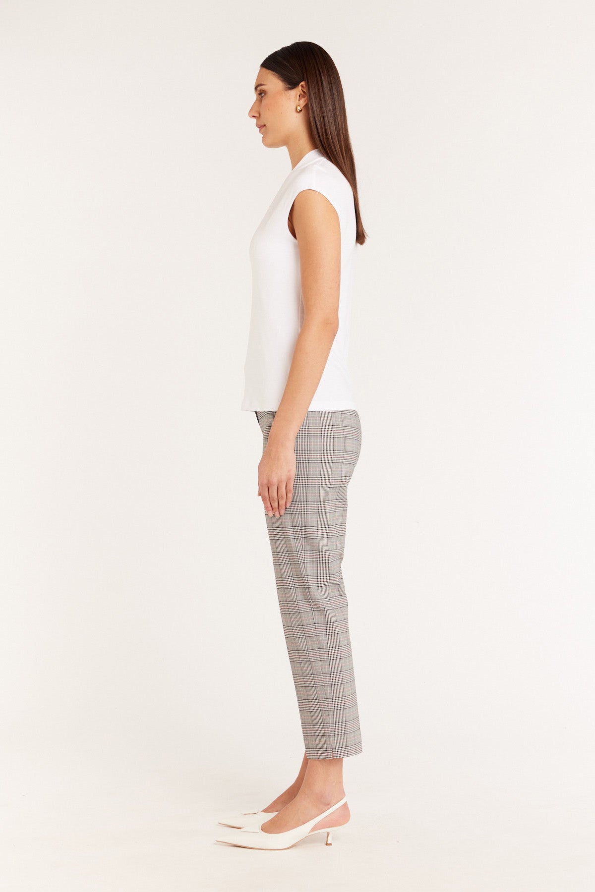 Emmy Jersey Top - White-Perri Cutten