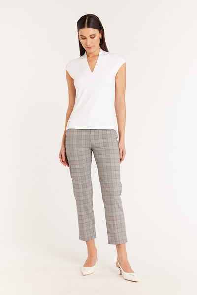 Emmy Jersey Top - White-Perri Cutten